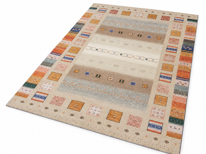 Hand-Knotted Luri-Baft Gabbeh Landscape Rug 307x201 cm | Rug# 32670