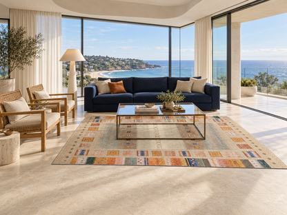 Hand-Knotted Luri-Baft Gabbeh Landscape Rug 307x201 cm | Rug# 32670