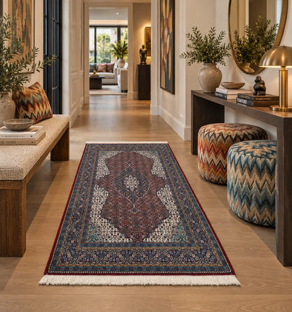 Hand knotted vintage Tabriz Mashayekhi rug 156×105 cm | Rug# 11507