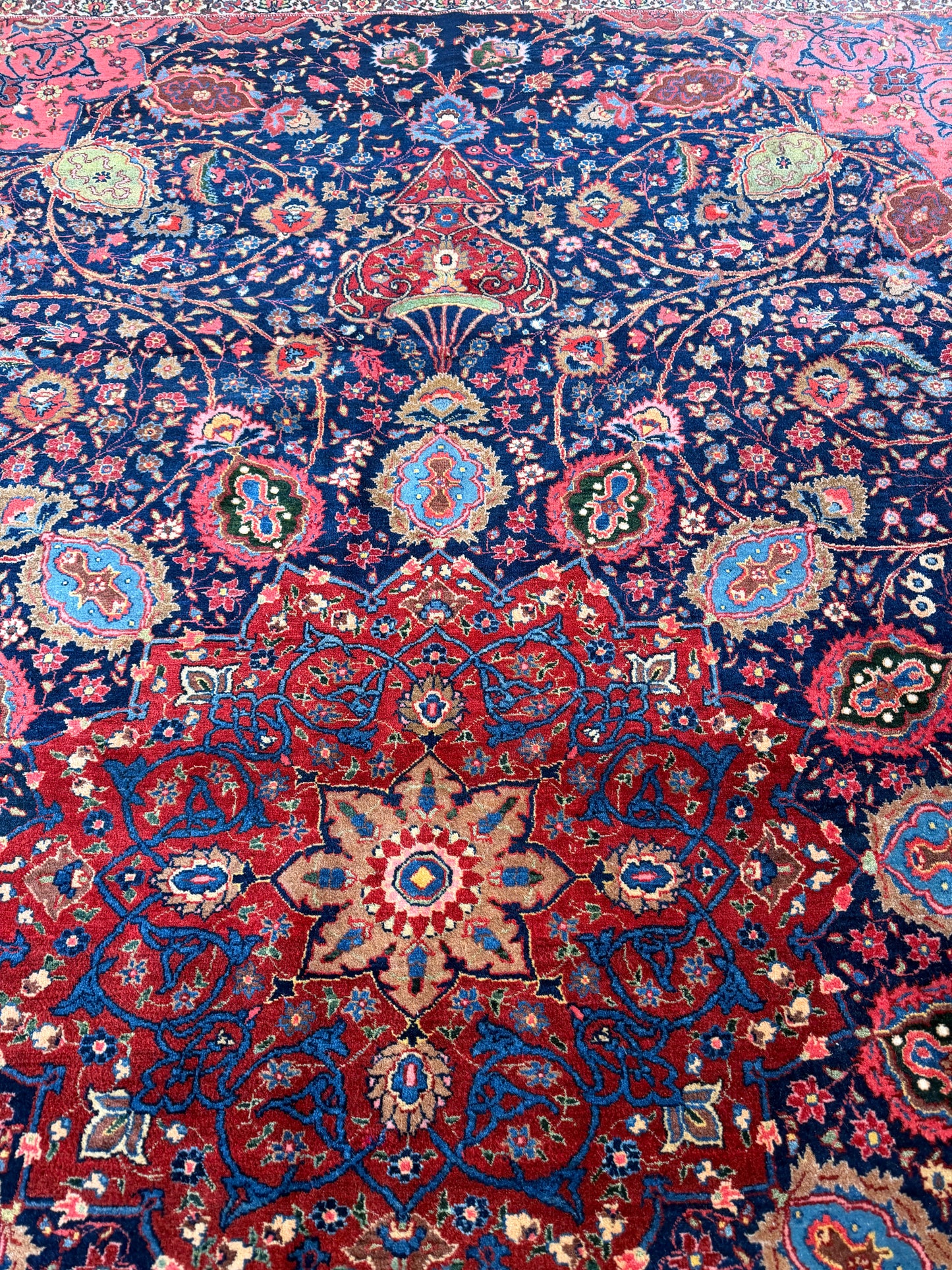 Antique Tabriz, Dated 1315 AH (1897–1898 CE) 373×273 cm | Rug# 11527