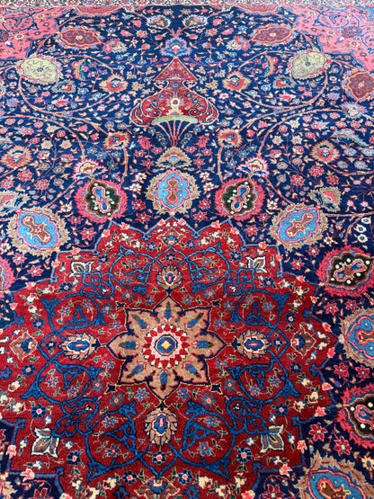 Antique Tabriz, Dated 1315 AH (1897–1898 CE) 373×273 cm | Rug# 11527