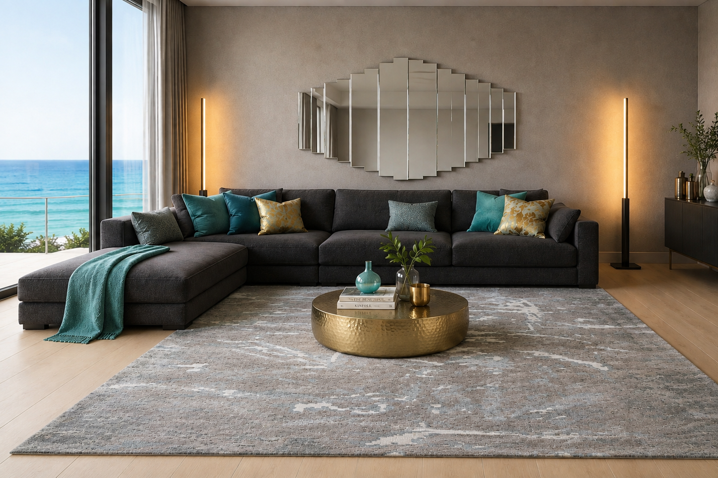 Himalayan Modern Abstract Rug 306x245cm | Rug# 30768