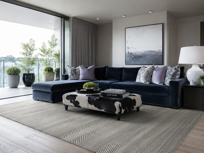 Superfine Scandinavian Textured Designer Rug 276x365cm | Rug# 31816