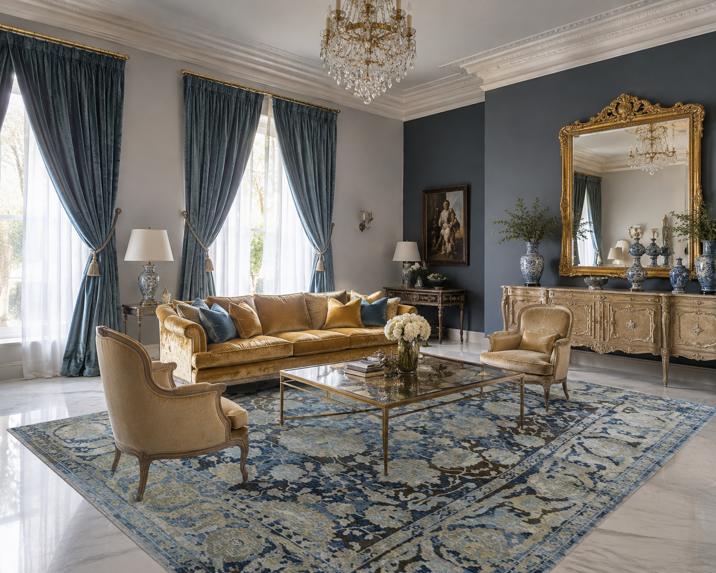 Transitional classic Main Carpet 435x310 CM | RUG#32024