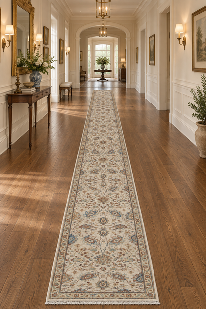 Custom-Made Antique Revival Isfahan Runner Rug 479x92 cm | Rug# 31937