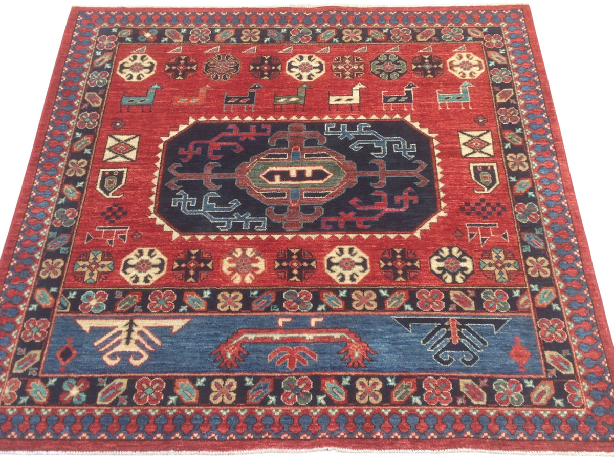 Samarkand Kazak Design Rug 156x149 cm | Rug# 24791