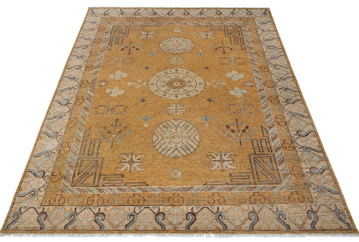 19th century Khotan Design Wool Rug 366×276 cm | Rug# 32501