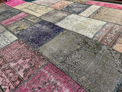 Vintage patchwork rug 306x205cm | Rug# 4522A