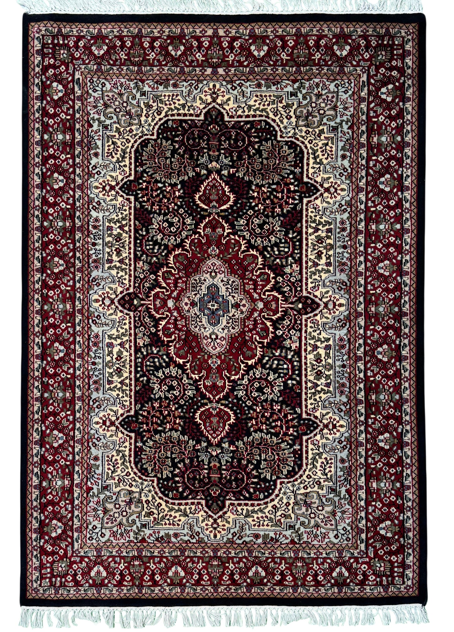 Fine weave Amritsar, classic Tabriz design, 186x122 cm | Rug# 30676