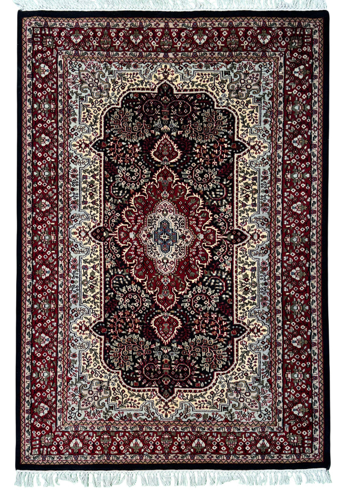 Fine weave Amritsar, classic Tabriz design, 186x122 cm | Rug# 30676