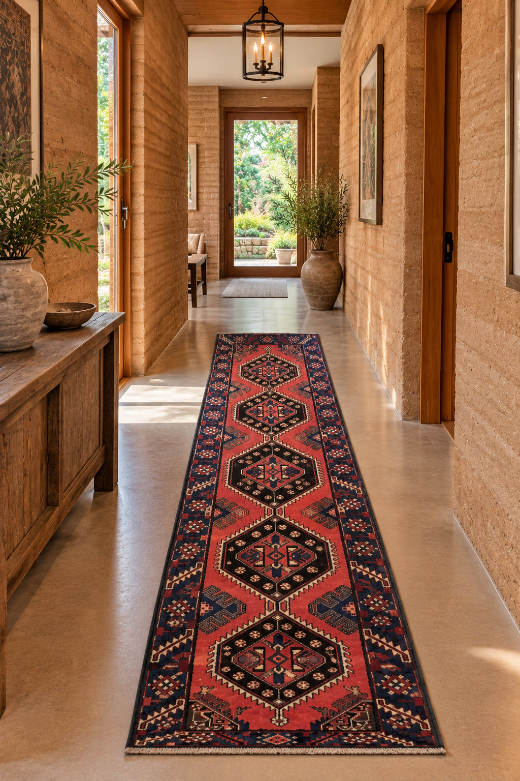 Persian Kurdi Runner 288x88cm | Rug#10354