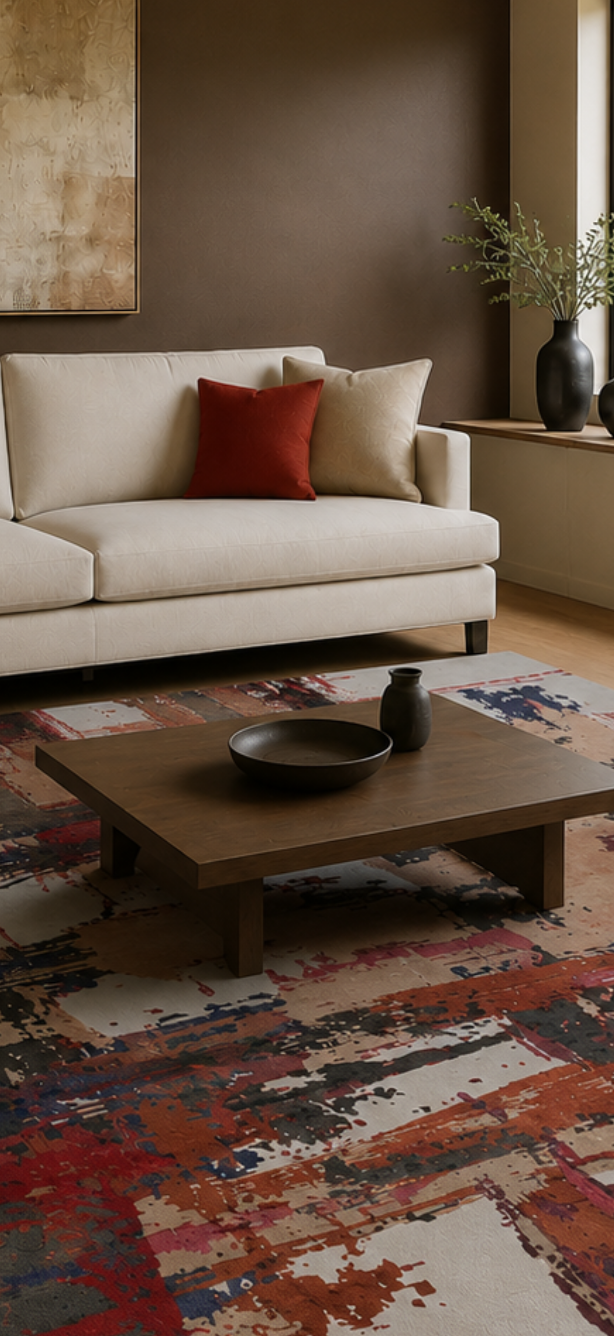 Tibetan weave designer Rug 299x241 cm | Rug# 32001