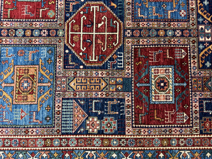 Turkmen weave galleria rug, 19th c Caucasian design 354×184 cm | Rug# 26414