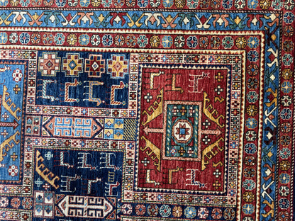 Turkmen weave galleria rug, 19th c Caucasian design 354×184 cm | Rug# 26414