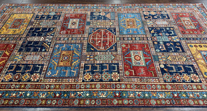 Turkmen weave galleria rug, 19th c Caucasian design 354×184 cm | Rug# 26414