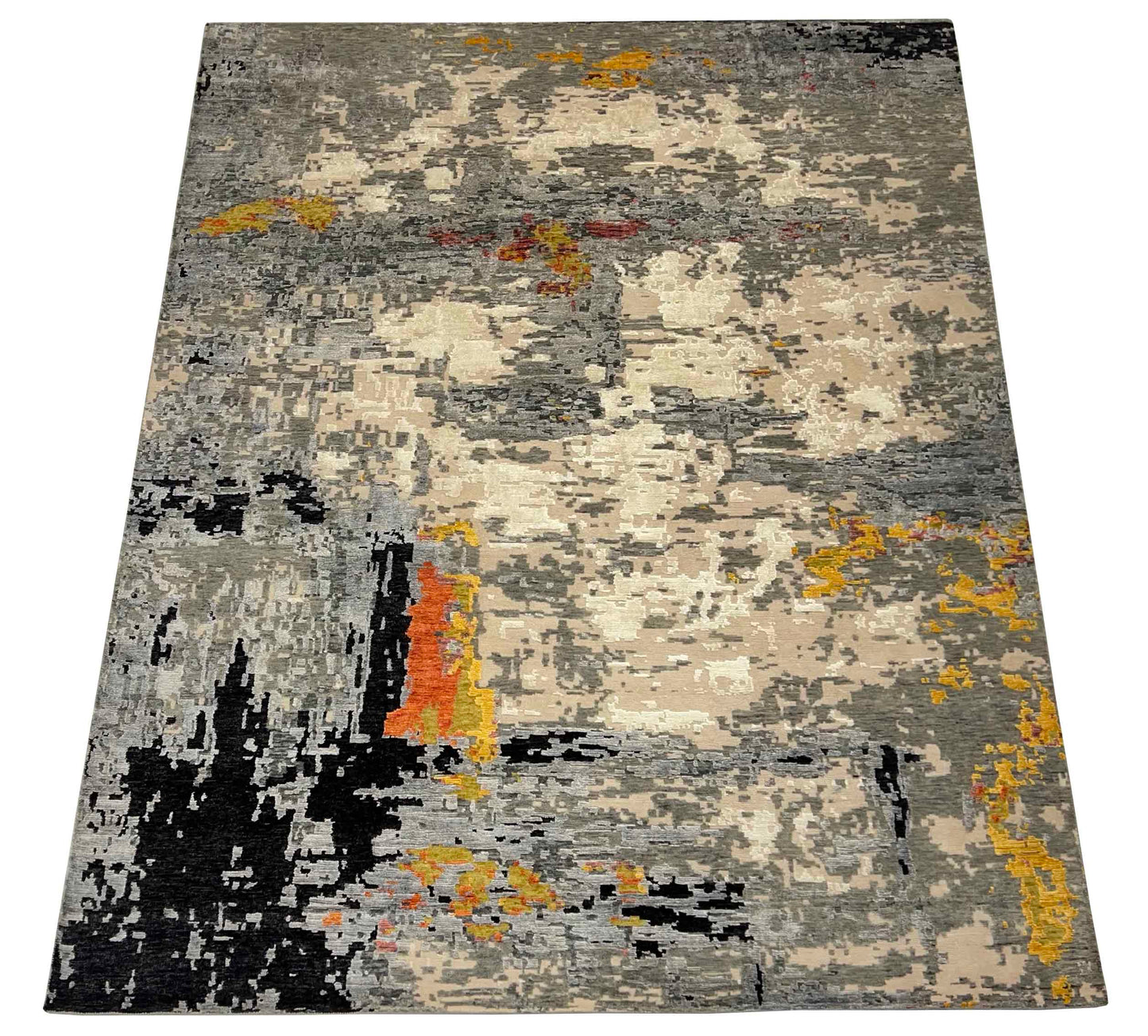 Hand-Knotted Tibetan Designer-Rug 304x243cm | Rug# 31443