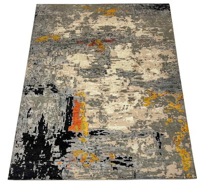 Hand-Knotted Tibetan Designer-Rug 304x243cm | Rug# 31443