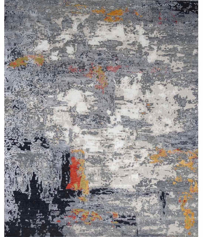 Hand-Knotted Tibetan Designer-Rug 304x243cm