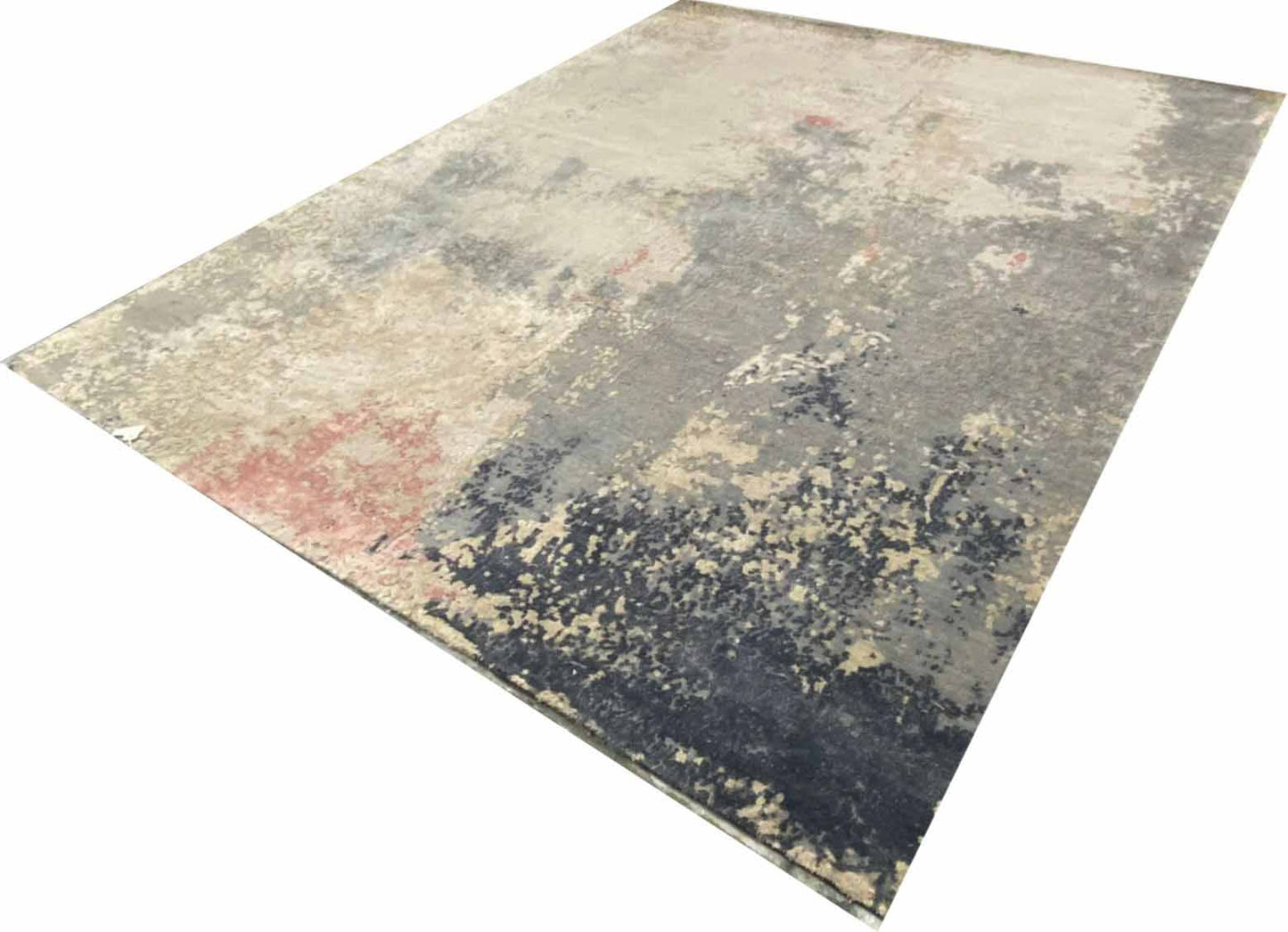 Wool & silk modern designer rug 301x246cm | Rug# 31682