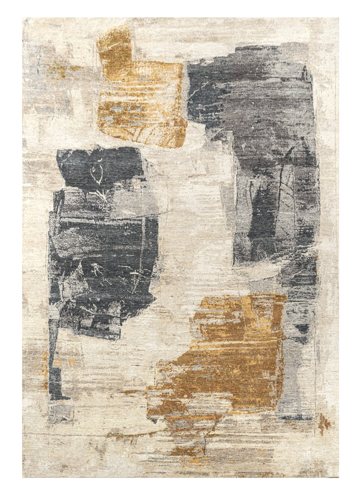 Hand knotted Jaipur Abstract designer rug, 10/10 quality 305x421cm | Rug#31797