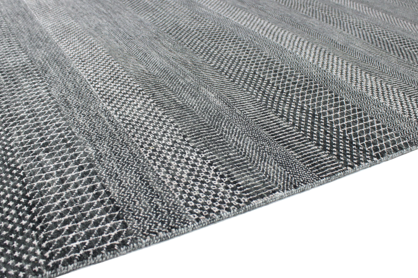 Superfine Scandinavian Textured Designer Rug 273x363cm | Rug# 31817