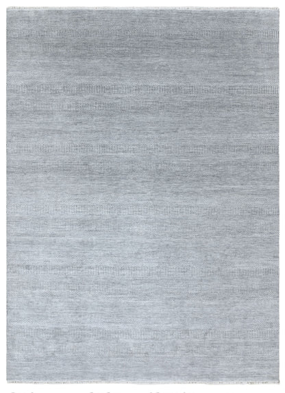 Hand-Knotted Scandinavian Textured Designer Rug 372x272cm | Rug# 31823