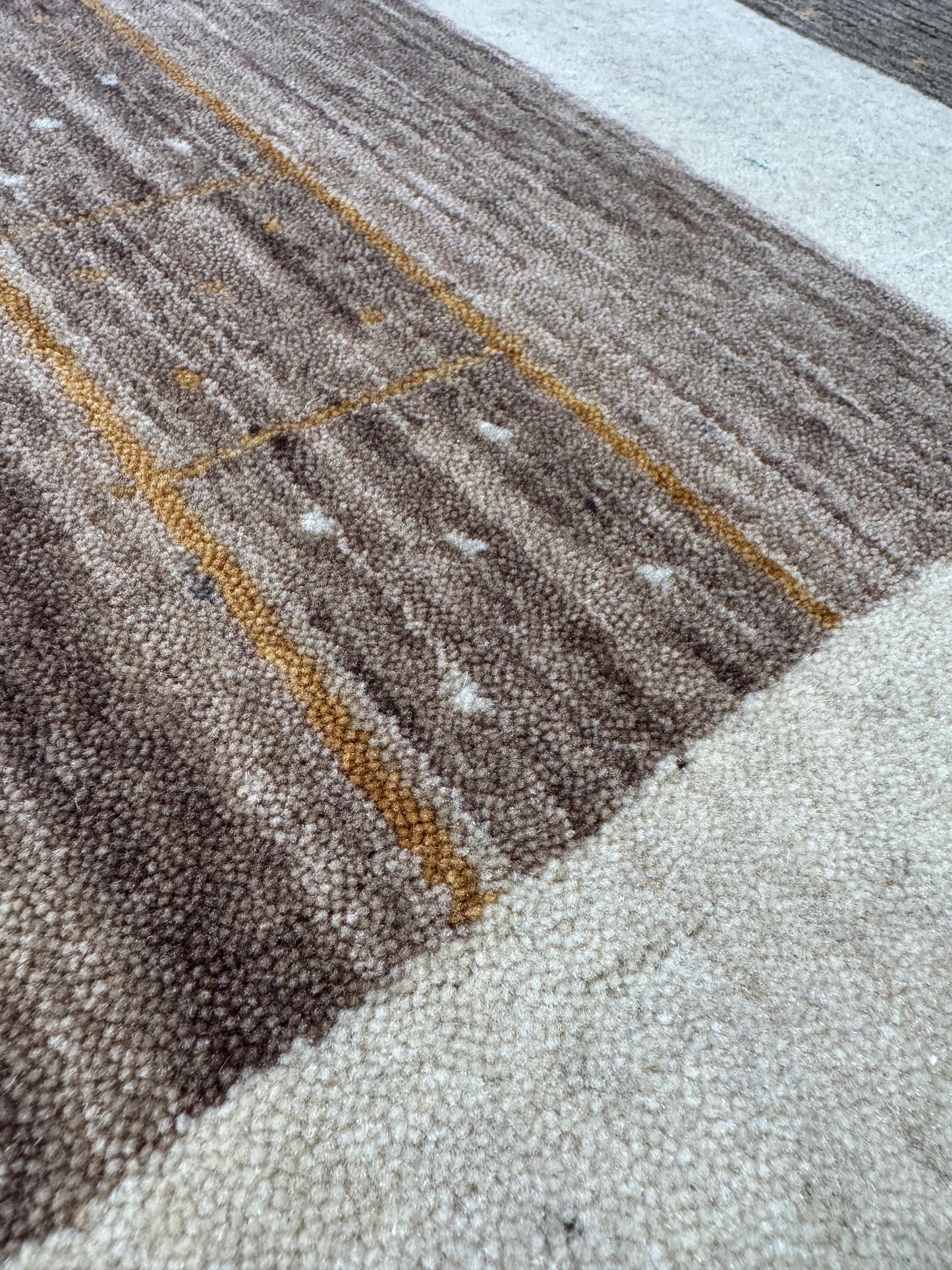 modern Gabbeh rug, India 276x187cm | RUG# 31860