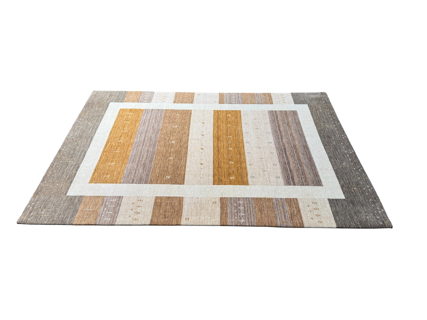 modern Gabbeh rug, India 276x187cm | RUG# 31860