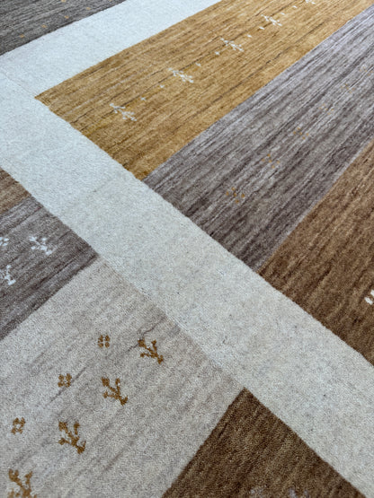 modern Gabbeh rug, India 276x187cm | RUG# 31860