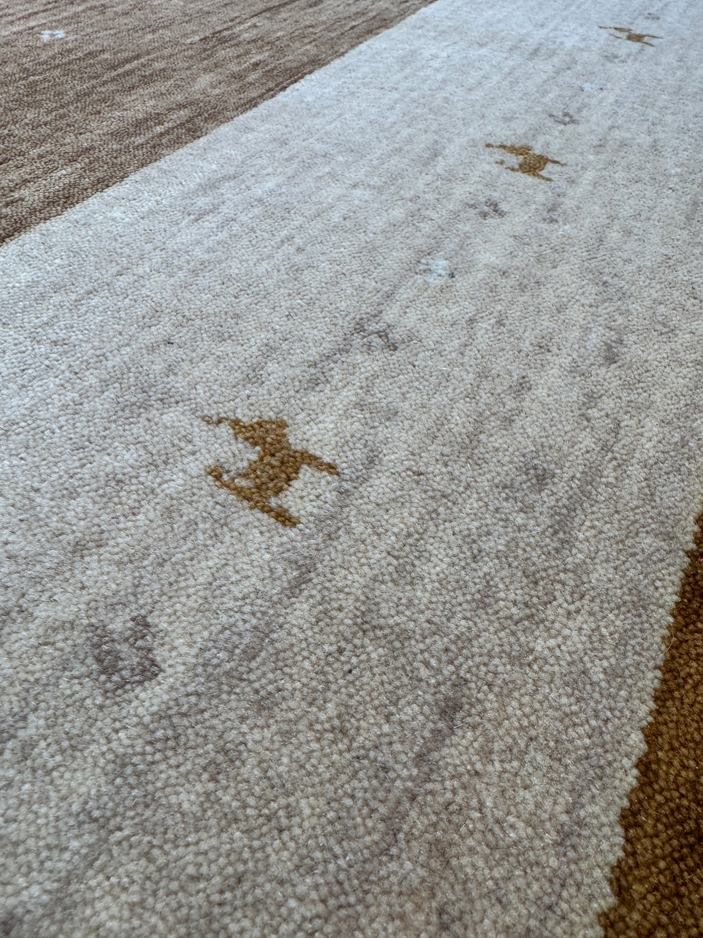 modern Gabbeh rug, India 276x187cm | RUG# 31860