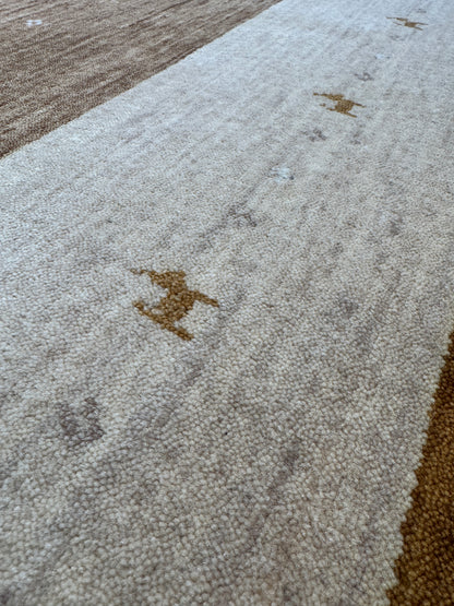 modern Gabbeh rug, India 276x187cm | RUG# 31860