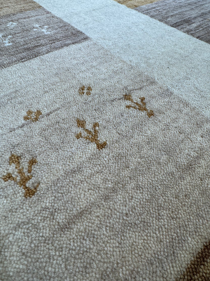 modern Gabbeh rug, India 276x187cm | RUG# 31860