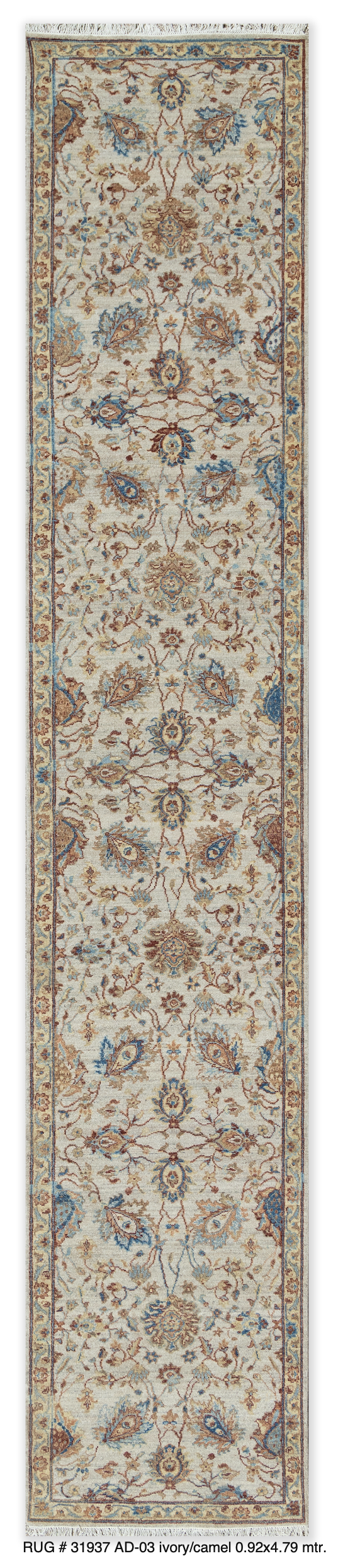 Custom-Made Antique Revival Isfahan Runner Rug 479x92 cm | Rug# 31937