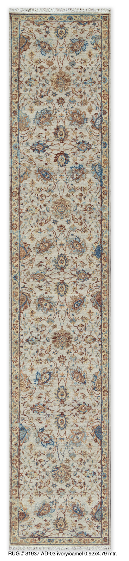 Custom-Made Antique Revival Isfahan Runner Rug 479x92 cm | Rug# 31937