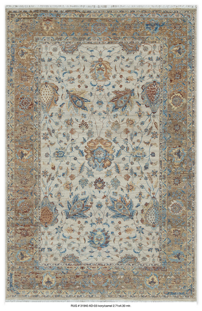A custom-made, hand-knotted  10/10 quality, Jaipur-India 430x271 cm | Rug #31940