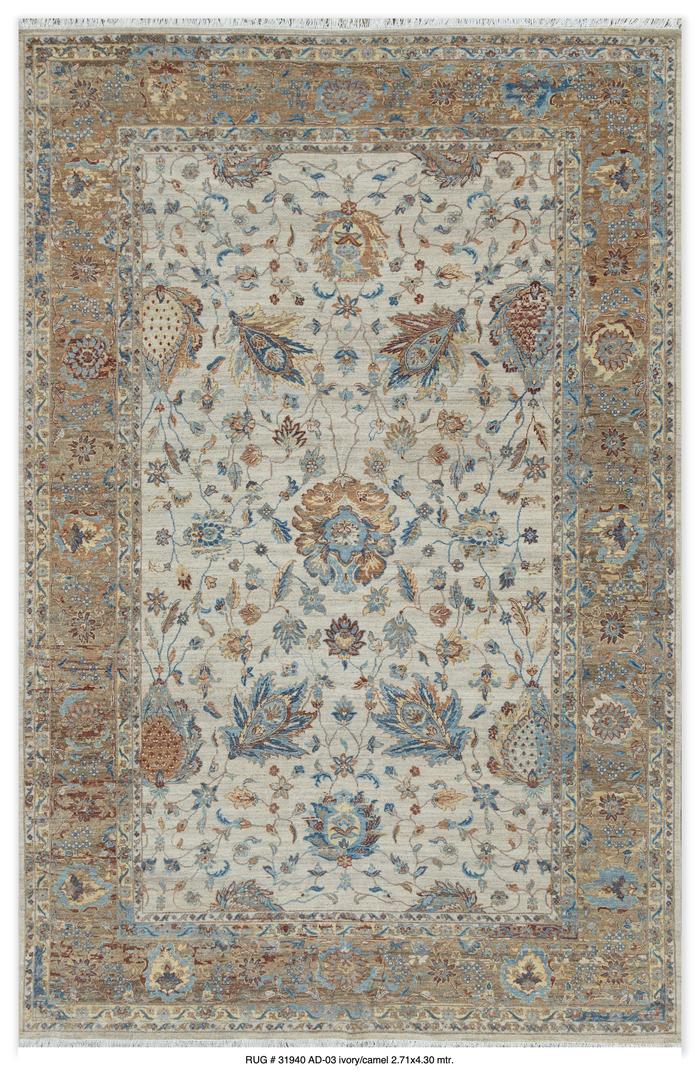 A custom-made, hand-knotted  10/10 quality, Jaipur-India 430x271 cm | Rug #31940