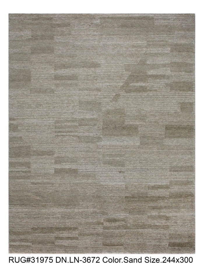 Hand knotted Scandinavian modern designer rug 300x244cm | RUG # 31975
