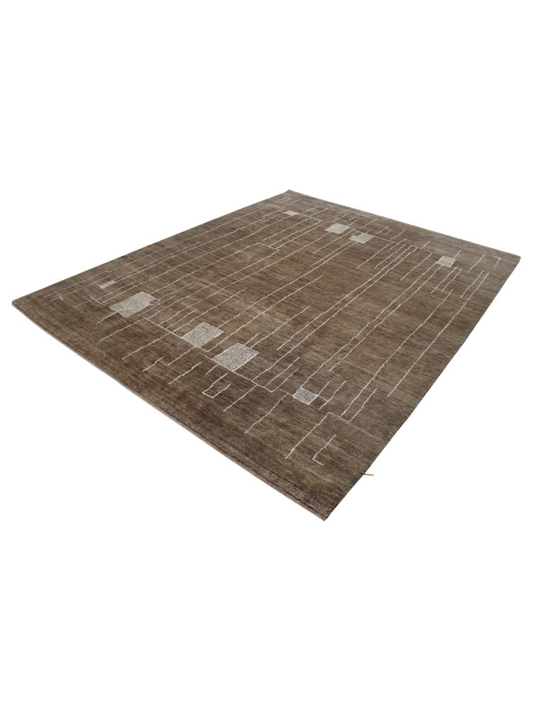 Hand knotted Scandinavian modern designer rug 300x244cm | RUG # 31984