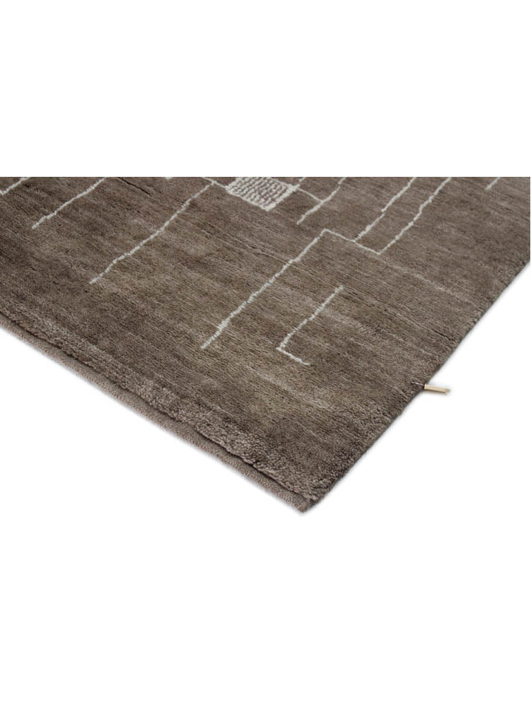Hand knotted Scandinavian modern designer rug 300x244cm | RUG # 31984