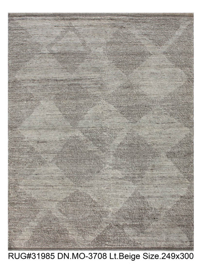 Hand knotted Scandinavian modern designer rug 300x244cm | RUG # 31985