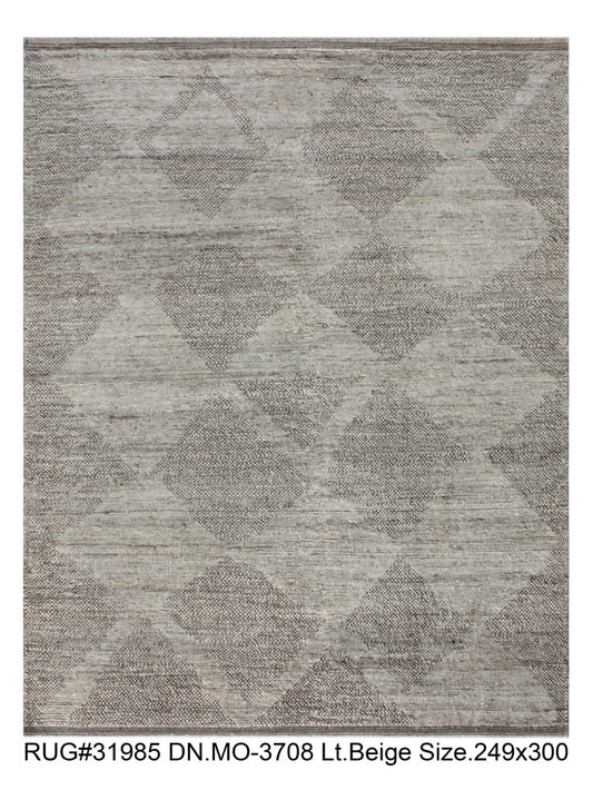 Hand knotted Scandinavian modern designer rug 300x244cm | RUG # 31985