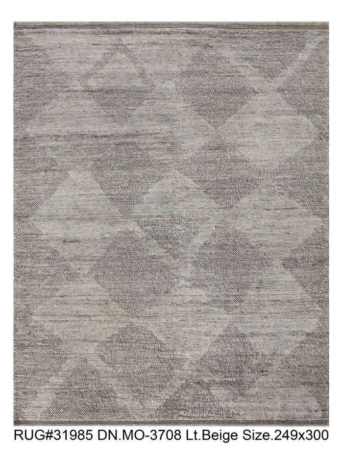 Hand knotted Scandinavian modern designer rug 300x244cm | RUG # 31985