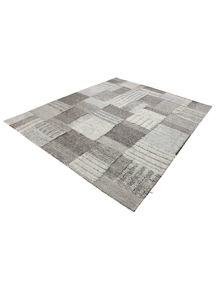 Hand knotted Scandinavian modern designer rug 300x254cm | RUG # 31987