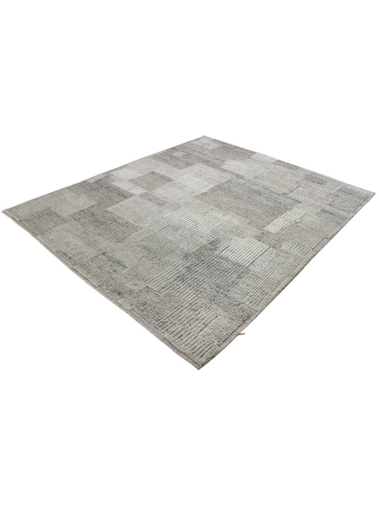 Hand knotted Scandinavian modern designer rug 300x249cm | RUG # 31989