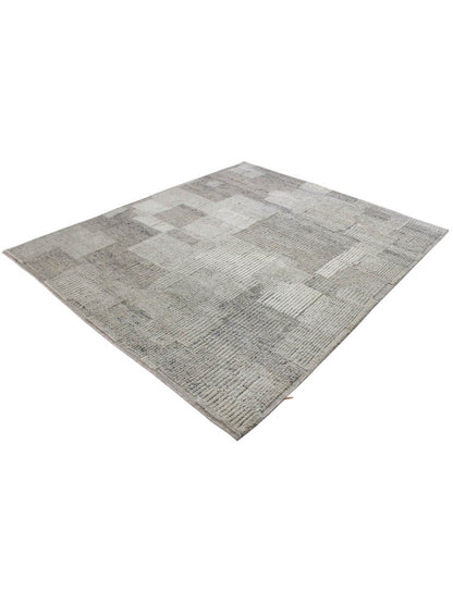 Hand knotted Scandinavian modern designer rug 300x249cm | RUG # 31989