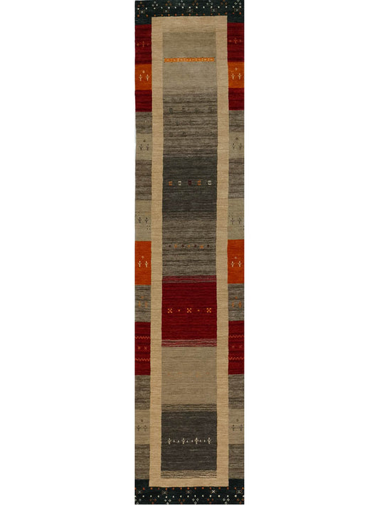 Contemporary Gabbeh Rug 340x75 cm | Rug# 32007