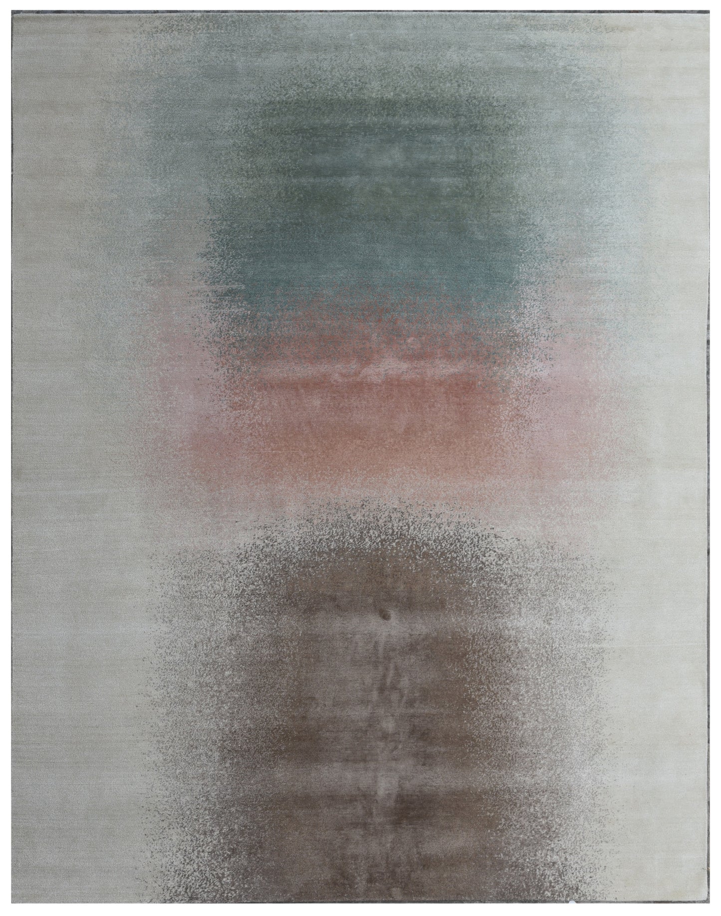Hand-woven Tibetan knots, blending an abstract painting 350x250 cm | RUG# 32011