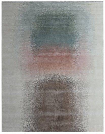 Hand-woven Tibetan knots, blending an abstract painting 350x250 cm | RUG# 32011