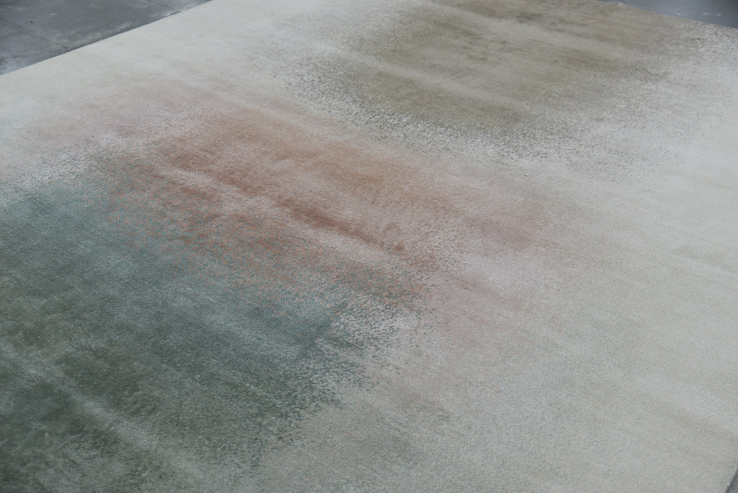 Hand-woven Tibetan knots, blending an abstract painting 350x250 cm | RUG# 32011