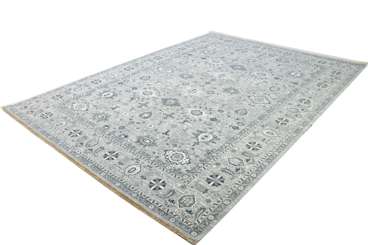 Custom-Made Jaipur Transitional Tabriz Rug  431×308 cm | Rug# 32067